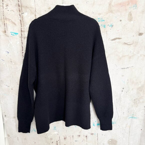 Everlane Cashmere Waffle Square Turtleneck Sweater - Picture 5 of 6